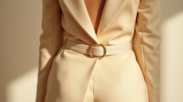 La ceinture fine comme détail qui structure une tenue